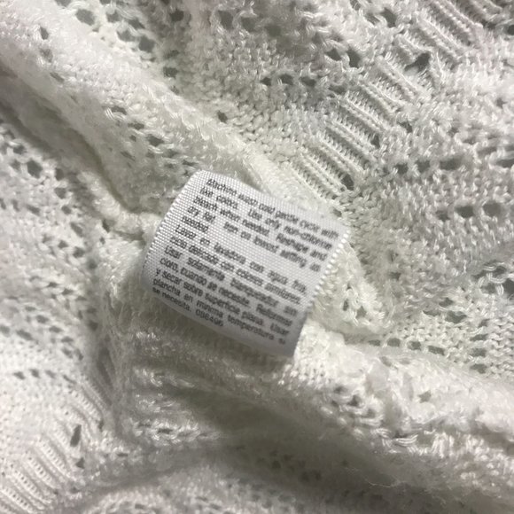 a.n.a. A New Approach Women's Small Vintage USA Knit Cardigan Crop Open Front To - Picture 11 of 15